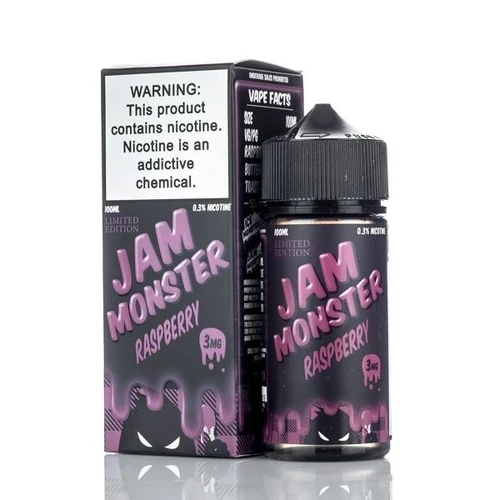 Jam Monster - Raspberry 100ML (Ahududu Reçeli)
