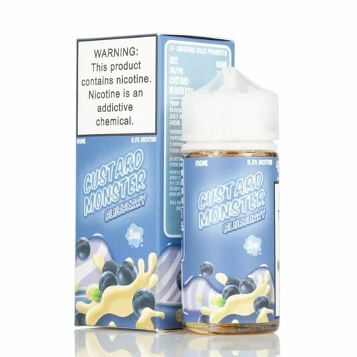 Jam Monster - Custard Monster Blueberry 100ML (Yaban Mersini Vanilya)