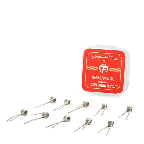 Fumytech 10 Adet Fused Clapton Ni80 Hazır Coil - 0.50 ohm RDL/MTL